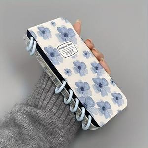 เคสโทรศัพท์มือถือแบบพับได้สำหรับ iPhone รุ่นนวัตกรรมใหม่ รูปทรงสมุดโน้ต ลายดอกไม้เพ้นท์ด้วยหมึก วัสดุ TPU โปร่งแสง กันกระแทก ปกนิ่ม - Product Image 2