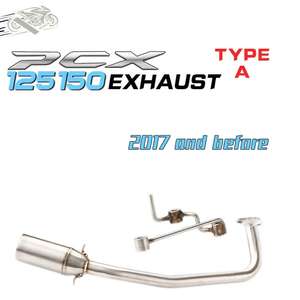 <span class=keywords><strong>Coude</strong></span> universel pour PCX <span class=keywords><strong>125</strong></span>/150, collecteur d'échappement en aluminium, collecteur avant, tuyau de descente, échappement de scooter - Nouveau, rénovation/mise à niveau - Product Image 4