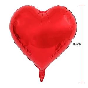 Red love Heart Shaped Foil Mylar <b>Balloons</b> Custom Globos Anniversary Valentine's Day Wedding <b>Decor</b> I love You 18 Inch <b>Balloon</b> - Product Image 6