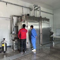 Fumoir industriel automatique à chariot robuste en SUS304 pour ligne de transformation de viande