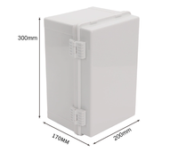 Protection IP66 boîte de jonction de Distribution étanche extérieure charnière en aluminium Base de contrôle d'entreprise étanche à la pluie boîte en plastique ABS
