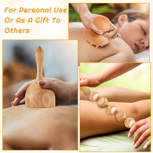 <span class=keywords><strong>Kit</strong></span> <span class=keywords><strong>de</strong></span> Massage professionnel, dispositif 5 en 1, pour la thérapie en bois, Anti-Cellulite, offre spéciale - Product Image 5