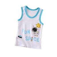 Débardeur d'Été Décontracté pour Bébés Garçons et Filles, Fines Bretelles en Coton avec Motif Dessin Animé, 100% Coton