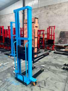 1 टन पूर्ण इलेक्ट्रिक स्टेकर स्व लोडिंग स्टेकर फोर्कलिफ्ट 1.3 मीटर 1.6 मीटर उठाने की ऊंचाई कैंची लिफ्ट गोदाम रसद औद्योगिक - Product Image 5