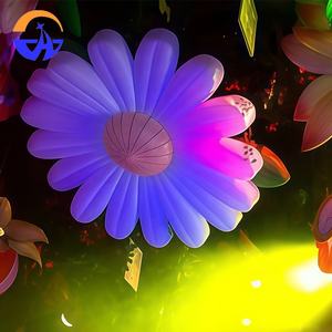 Luzes de Festa Temática da Selva Chenghuang & Festival de Música Eletrônica, Balões Infláveis em Forma de Flor, Props Suspensos de 1,5m/2m para Idades Acima de 14 Anos - Product Image 5