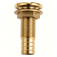 Raccords de plomberie marins en laiton et alliage de cuivre, durables, courts et droits, pour bateaux et yachts