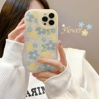 Coque de téléphone transparente à motif floral peint à l'huile, design intégral pour iPhone 18, 17 Pro Max, 16, 15, 14, X, 8P, style féminin