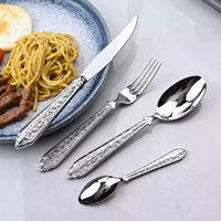 Ensemble de couverts en acier inoxydable poli miroir - Design luxueux, écologique et antirouille pour restaurants, hôtels, fêtes et service à thé