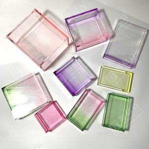 High Quality Clear Square Game Collection <b>Box</b> Customized Acrylic Gradient Color <b>Box</b> for Display Only - Product Image 4
