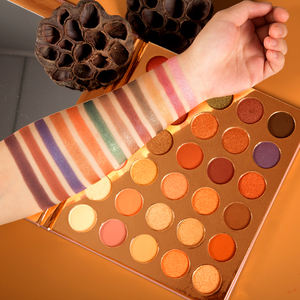 <span class=keywords><strong>Palette</strong></span> d'ombre à paupières imperméable, maquillage multicolore à paillettes, couleurs mates, avec logo OEM, Offre Spéciale - Product Image 1