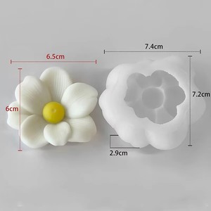 Tendance 2 Styles 3D Fleur Silicone Moule pour DIY Aromathérapie Bougie Moules Chambre Décor et Cadeaux-Gâteau Outils - Product Image 6