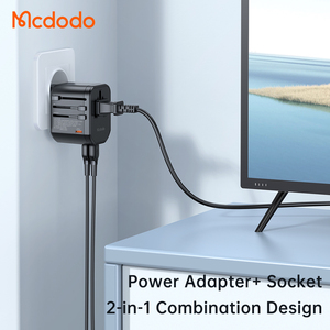 Nuovo adattatore da viaggio di serie 20W 18W PD QC Dual USB + C tipo presa ca 20W adattatore da viaggio universale di alimentazione per USA AU UK EU JP <span class=keywords><strong>SA</strong></span> - Product Image 3