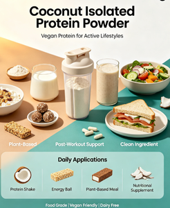 Buona solubilità in acqua, facile da sciogliere in acqua <span class=keywords><strong>e</strong></span> latte, proteine isolate di cocco in polvere - Product Image 5