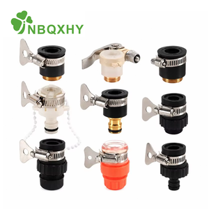 Raccord rapide pour tuyau d'arrosage, adaptateur de robinet, <span class=keywords><strong>collier</strong></span> de serrage en acier inoxydable, raccordement étanche pour l'irrigation de jardin - Product Image 1