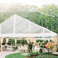 Tente de réception pour événements importants, mariage, fête, 10x12, 10x15, 10x20, 10x30, 10x40, 10x50, PVC blanc, 20 x 30, pour 100, 300, 500 personnes
