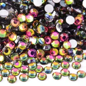 Oleeya Factory Bulk Wholesale SS6-SS30 Jelly Resin Flat Back Rhinestone Non Hotfix Rhinestone Jelly Rhinestones For Nail Art DIY