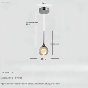 Modern Simple Oval Luxury Chandelier <b>for</b> Bedroom Restaurant <b>Living</b> <b>Room</b>-Dimmable <b>LED</b> Wall <b>Lamp</b> - Product Image 6