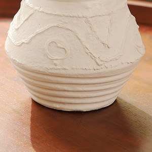 Porte-bougie en terre cuite à motifs organiques 5,2x5,2x5,5 cm, support de bougie rustique pour éclairage d'ambiance - Product Image 4