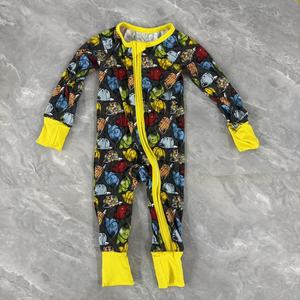 Romper Bayi Lengan Panjang Piyama Anak Jumpsuit Resleting Baju Bayi Bahan Bambu - Product Image 4