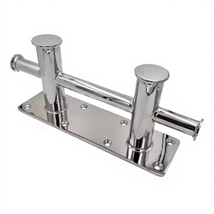   Bolardo de amarre doble compacto de acero inoxidable AISI316 para yates marinos, accesorio para cubierta de embarcaciones. - Product Image 2