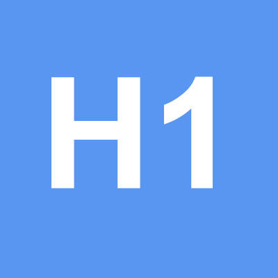 H1   หัวข้อหลัก