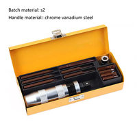 Kit de tournevis à chocs haute performance 8 pièces - Embouts en acier à fente à dégagement rapide, kit extracteur complet, personnalisable pour le bricolage et l'OEM