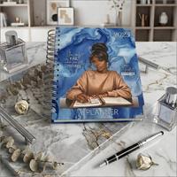 Cuaderno Espiral Personalizado para Planificación de Objetivos, Agenda Semanal y Mensual, Impresión de Cuadernos de Manifestación