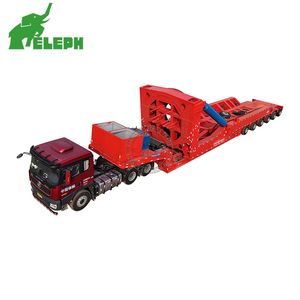 Semi-remorque à plateau surbaissé extensible de 17 m à 102 m pour le <span class=keywords><strong>transport</strong></span> de pales éoliennes de 150 tonnes - Product Image 1