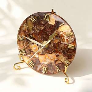 천연 마노석 슬라이스 시계 장식용 조각 보석 힐링 크리스탈 풍수 크리스탈 장식품 - Product Image 5