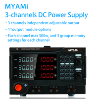 Alimentation CC de laboratoire triple MYAMi réglable 15V 30V 2A 5A, programmable et variable pour la charge de batteries