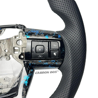 Accessoires Auto Chaud pour Toyota Hilux Bleu Forgé Volant en Fiber de Carbone pour Toyota Poignée de Voiture One Piece Livraison 2012-2024