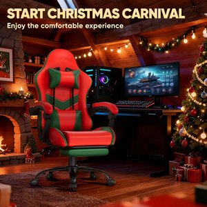 Échantillon gratuit, meilleur cadeau, <span class=keywords><strong>chaise</strong></span> de jeu ergonomique rembourrée rouge <span class=keywords><strong>pas</strong></span> <span class=keywords><strong>chère</strong></span>, <span class=keywords><strong>chaise</strong></span> de jeu inclinable, vente en gros, nouvelle <span class=keywords><strong>chaise</strong></span> de jeu professionnelle pour Noël - Product Image 2