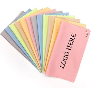 Vente flash - Lingettes de nettoyage pour lunettes en microfibre avec logo personnalisé OEM, lingettes de haute qualité et durables pour lunettes, pour cadeaux promotionnels - Product Image 1