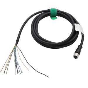 Connecteur d'alimentation HangTon M12 17 broches à code A pour câble ouvert, pour kits de capteurs - Product Image 1