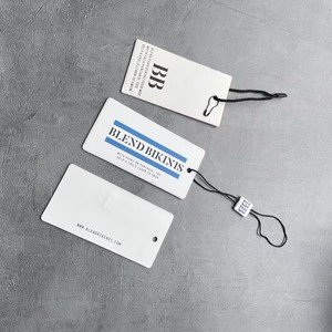 Etiquetas Colgantes de Papel Impresas Personalizadas Biodegradables al por Mayor - Etiquetas Minimalistas con Logotipo para Marcas de Trajes de Baño y Moda - Product Image 3