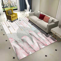 Custom Modern Luxury Design 3D Polyester Square Carpets and Rugs for Bedroom Living Room Home Commercial Use
