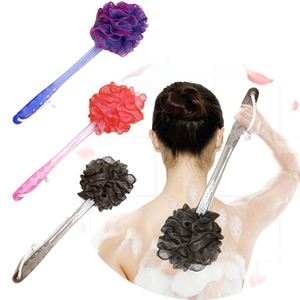 Cepillo para el cuerpo de la ducha, esponja de malla para el baño, cepillo Exfoliante para la piel, mango largo - Product Image 1