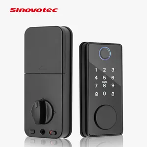 2024 Best Selling Wifi BlE Smart Deadbolt Lock Fingerprint Code Key Tuya App Remote Control Unlocked Smart Door Lock