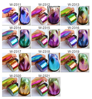 Pigmento Aurora de Color Variable, Polvo Cromado, Sombra de Ojos Cosmética, Pigmento Camaleón para Uñas, Tintas para Recubrimiento de Automóviles