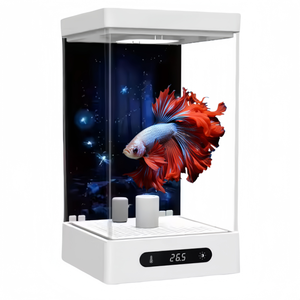 Mini Acuario Inteligente <span class=keywords><strong>con</strong></span> Control por Aplicación para Mascotas Acuáticas de 5 cm o Menos como Bettas, Guppies y Medusas - Product Image 1