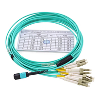 OM3 8 Noyaux MPO à 8xLC Câble MPO-8LC Câble MPO-LC Cordon de Raccordement En Fiber Optique