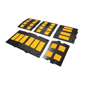 Tope de velocidad de goma <span class=keywords><strong>Europeo</strong></span> 60cm X 90cm de espesor pendiente de carretera cinturón amortiguador de coche Placa de límite de velocidad joroba de velocidad - Product Image 1
