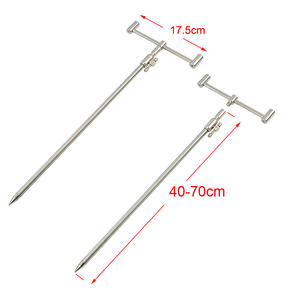 De acero inoxidable carpa pesca <span class=keywords><strong>Pod</strong></span> <span class=keywords><strong>2</strong></span> piezas Banco palos <span class=keywords><strong>2</strong></span> piezas Buzz barras de soporte - Product Image 2