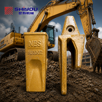 SHIYOU 1U3302 J300 Dents de godet avec adaptateur de support pour excavatrice Caterpillar CAT 315 320 322 325 Pièces de rechange et accessoires