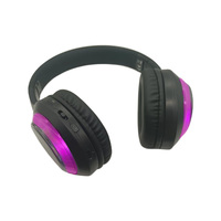 Casque d'écoute Disco silencieux F7 à lumière LED pour fête, vente en gros