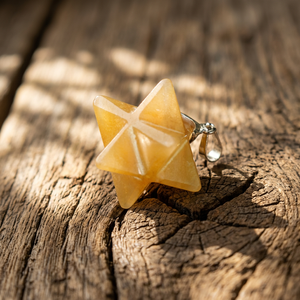 Pendentifs de radiesthésie en Aventurine Jaune Foncé Markaba, faits à la main, objets de collection, artisanat en pierre semi-précieuse, Feng Shui, Chakra, Guérison Amoureuse - Product Image 2