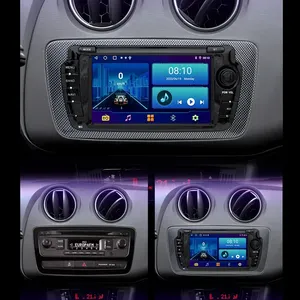 Radio de coche Android para Seat <span class=keywords><strong>Ibiza</strong></span> MK4 6j 2009-2013 Carplay inalámbrico Multimedia 2Din coche estéreo Autoaudio 7 "unidad principal de navegación - Product Image 2