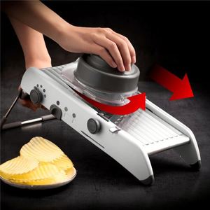 Food Chopper Wholesale Wireless Portable Fruit Multifunctional Vegetable Grapefruit Manual Lemon Slicer Stainless Steel - Product Image 2