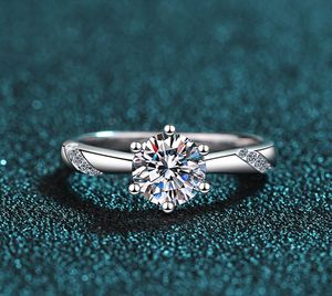 Bague de mariage 0.5CT Moissanite bague bijoux femmes bagues en diamant haute qualité fiançailles 925 argent blanc GRA - Product Image 3