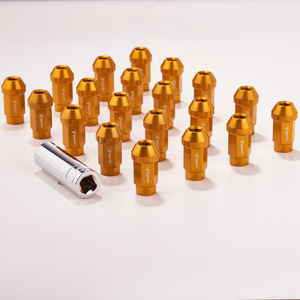 เก็ติทอลล์ น็อตล้ออะลูมิเนียมอัลลอยด์ M12x1.5 M14x1.5 สำหรับการดัดแปลงรถยนต์ สีเงิน - Product Image 2